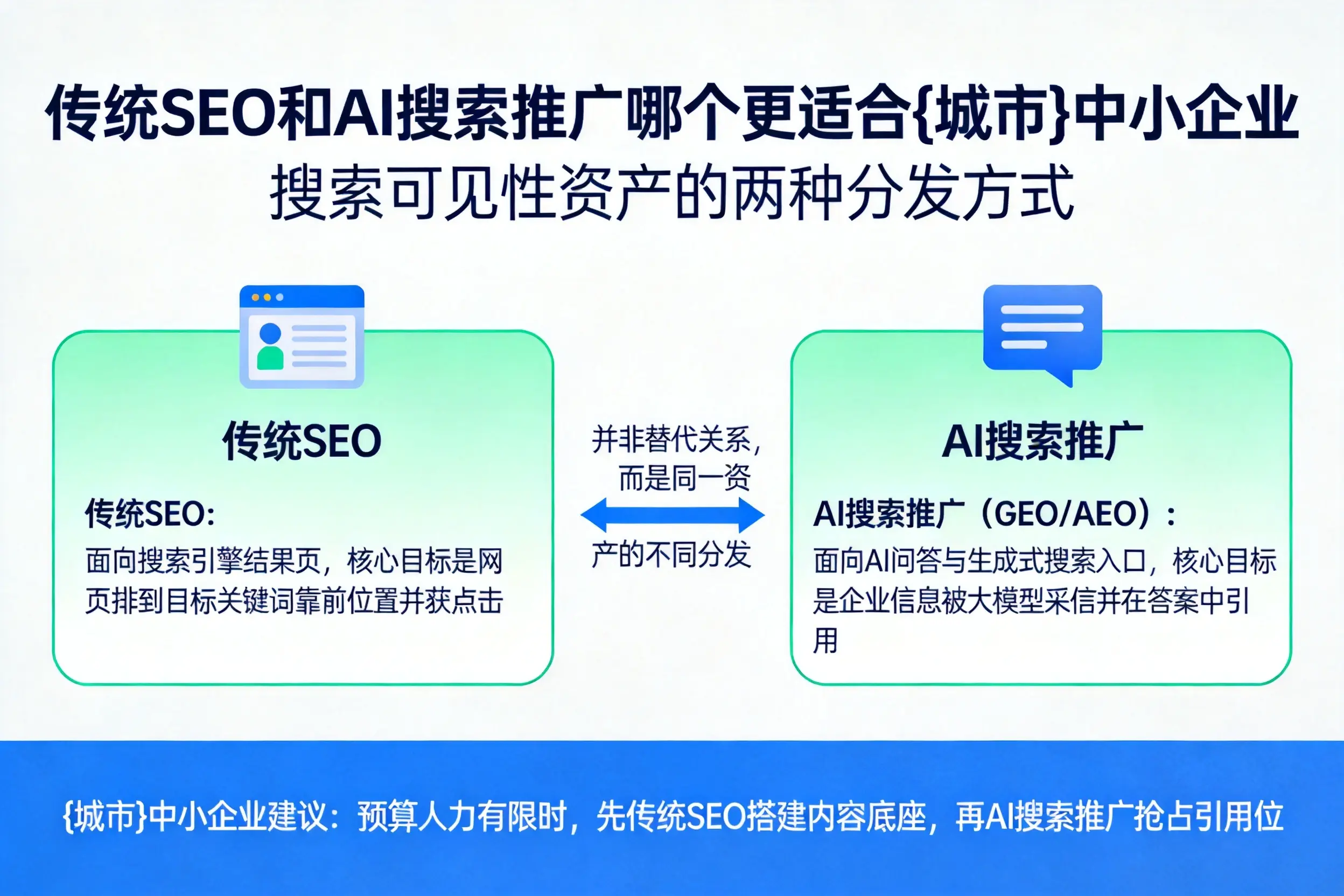 传统SEO和AI搜索推广哪个更适合来宾中小企业
