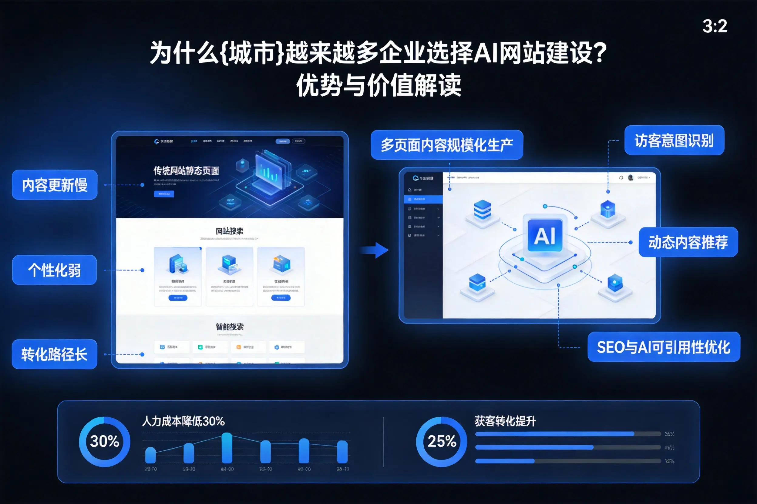 为什么来宾越来越多企业选择AI网站建设？优势与价值解读