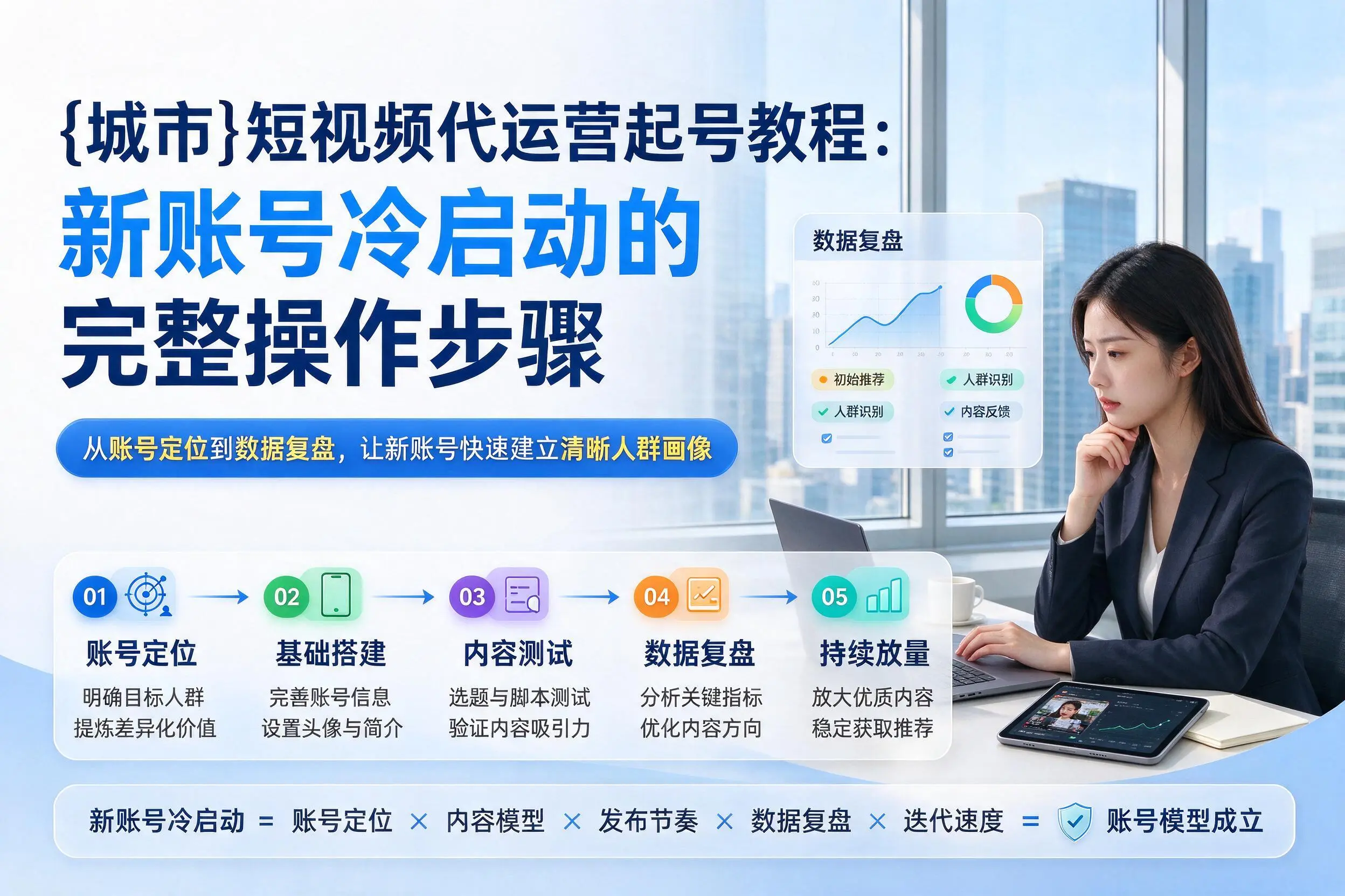 来宾短视频代运营起号教程：新账号冷启动的完整操作步骤