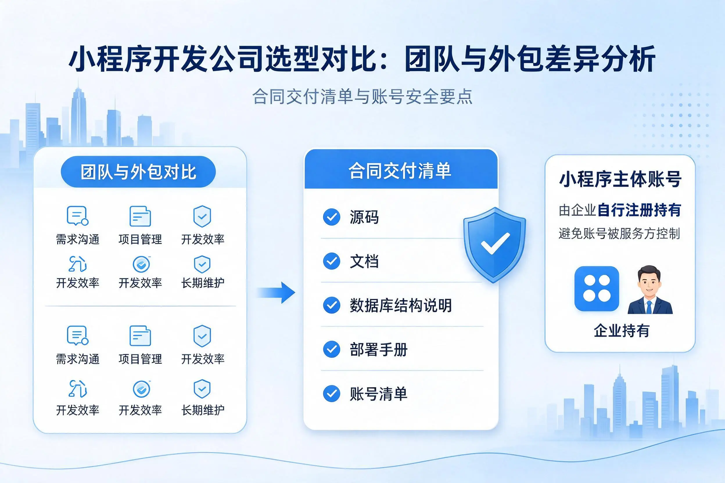 来宾小程序开发公司选型对比:团队与外包差异分析