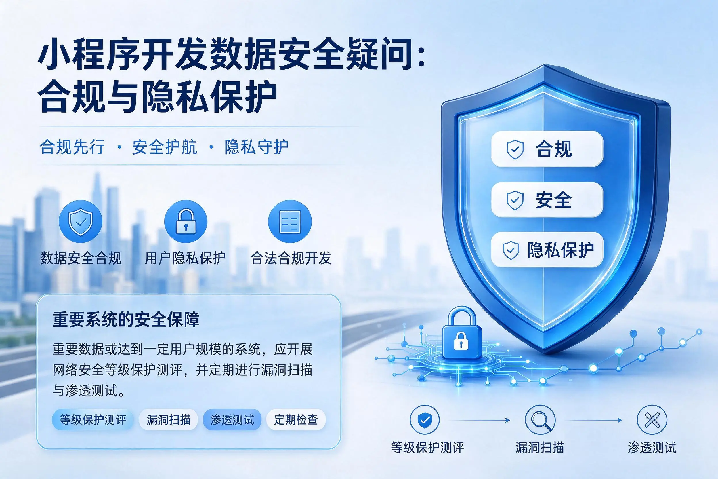 来宾小程序开发数据安全疑问:合规与隐私保护