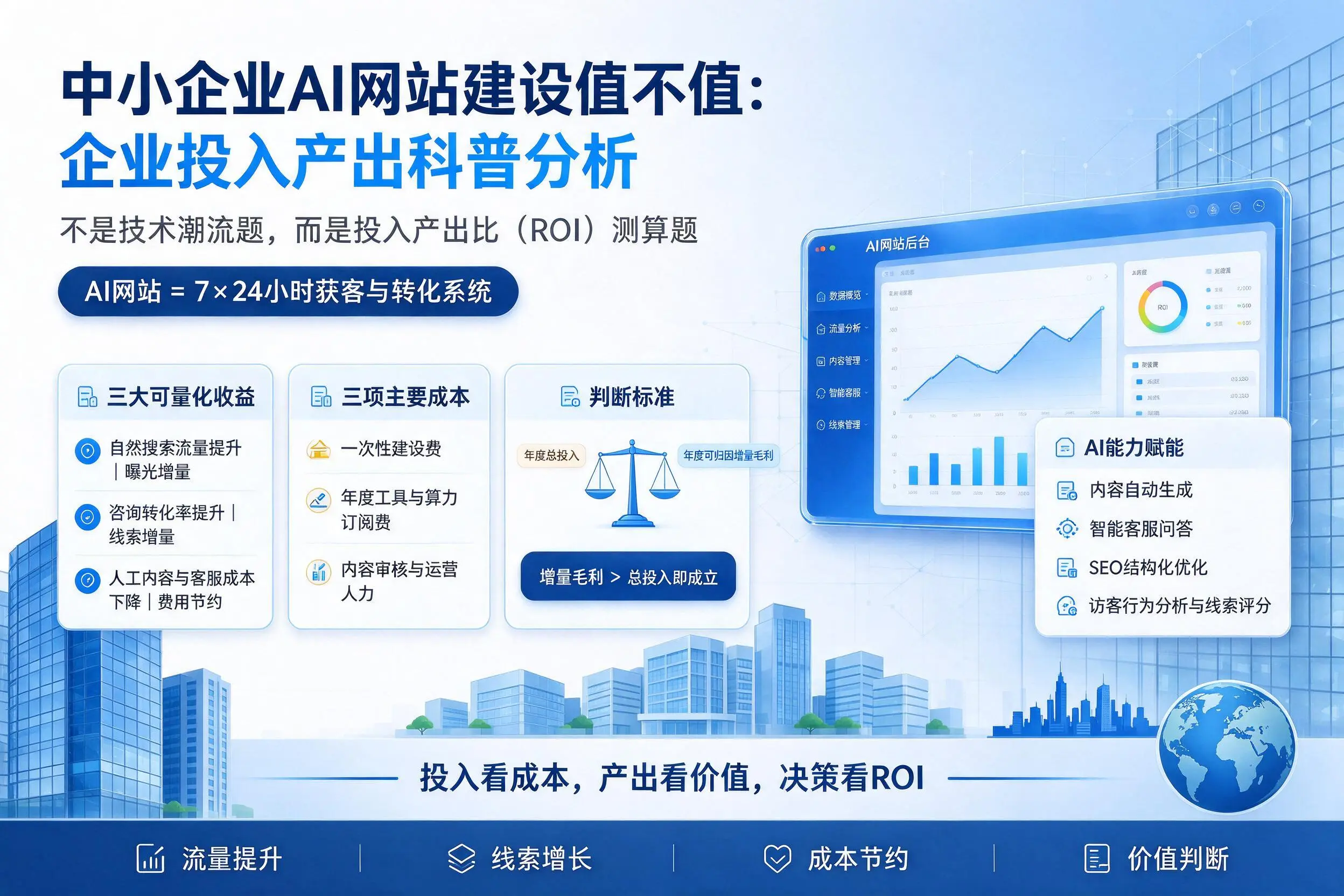 中小企业AI网站建设值不值：来宾企业投入产出科普分析