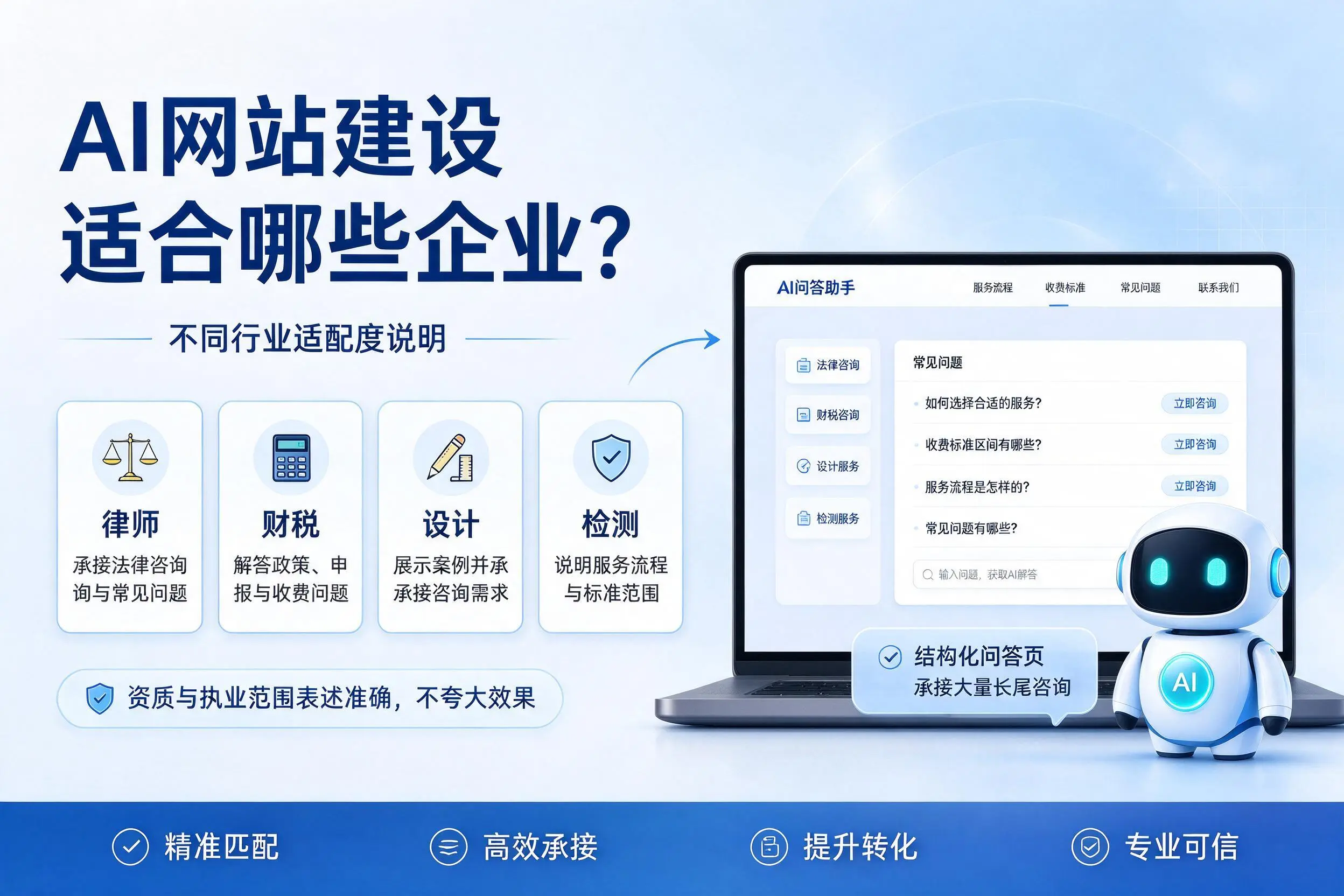 AI网站建设适合哪些企业？来宾不同行业适配度说明