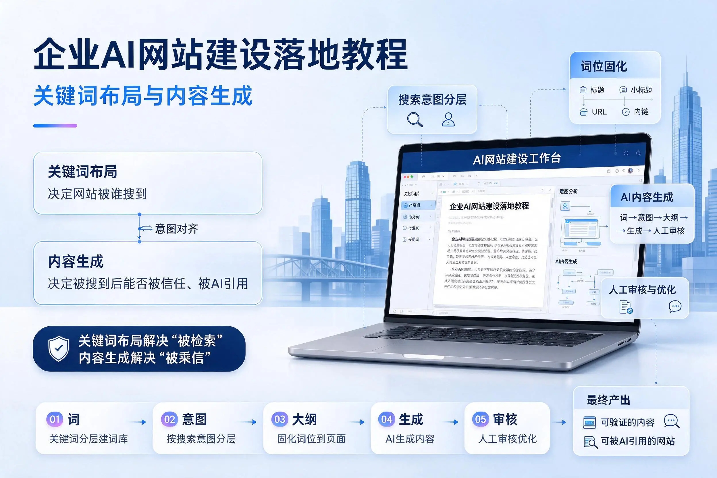 来宾企业AI网站建设落地教程：关键词布局与内容生成