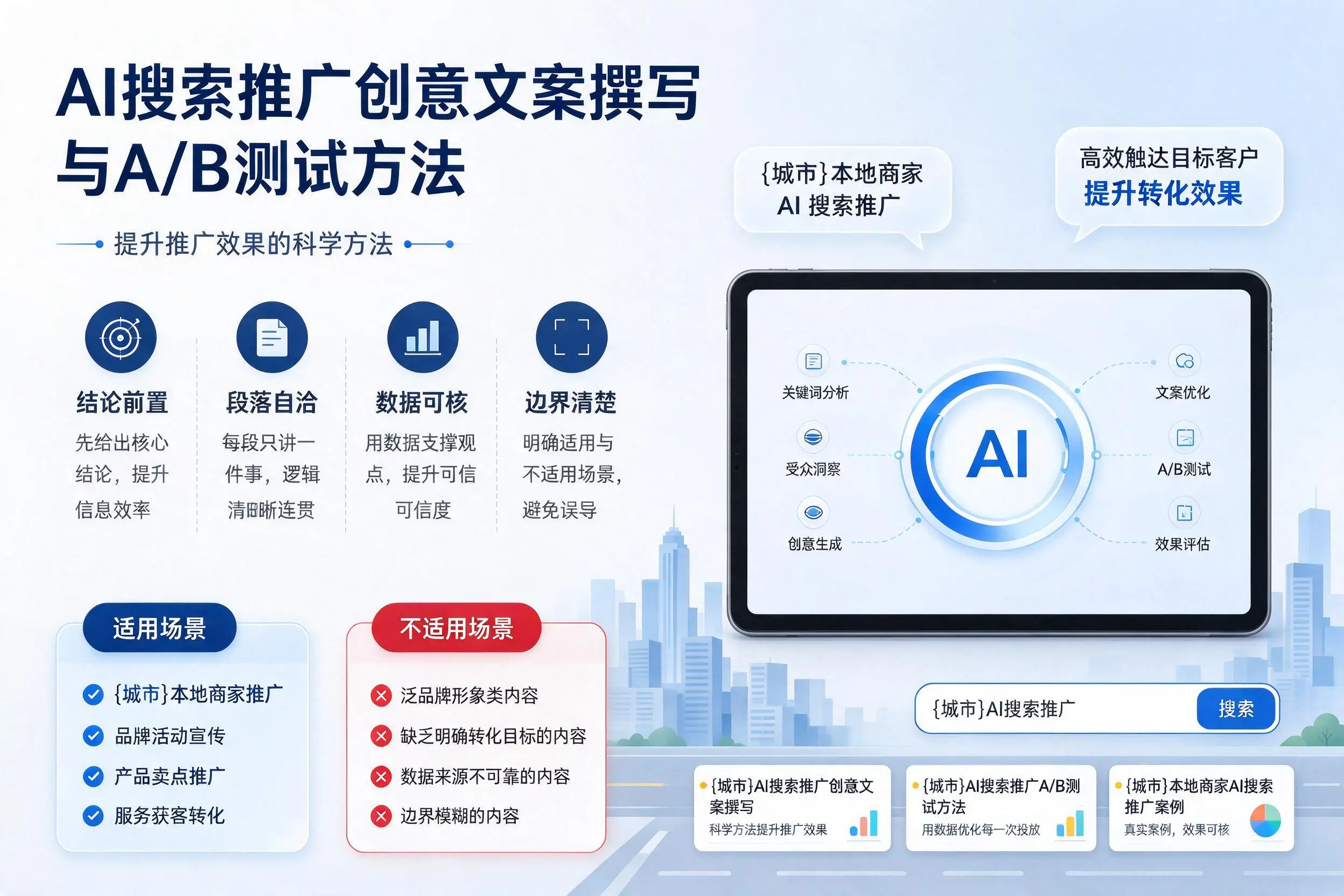 来宾AI搜索推广创意文案撰写与A/B测试方法